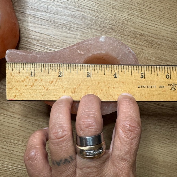 Yin Yang Himalayan Pink Salt Votive Candle Holder solid authentic - Picture 7 of 8